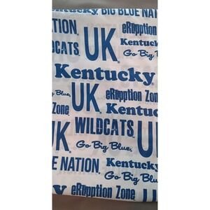 2013 University of Kentucky UK KY Wildcats Logo Flat Twin Sheet  collegiate y2k
